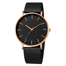 Load image into Gallery viewer, Women Watch Rose Gold Montre Femme 2021 Women's Mesh Belt ultra-thin Fashion relojes para mujer Luxury Wrist Watches reloj mujer
