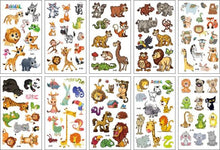 Load image into Gallery viewer, 10 Sheets/Set Children Cute Cartoon Unicorn Temporary Tattoo Stickers Baby Shower Kids Body Makeup Sticker Tattoos Football
