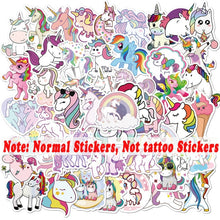 Load image into Gallery viewer, 10 Sheets/Set Children Cute Cartoon Unicorn Temporary Tattoo Stickers Baby Shower Kids Body Makeup Sticker Tattoos Football
