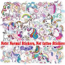 Load image into Gallery viewer, 10 Sheets/Set Children Cute Cartoon Unicorn Temporary Tattoo Stickers Baby Shower Kids Body Makeup Sticker Tattoos Football
