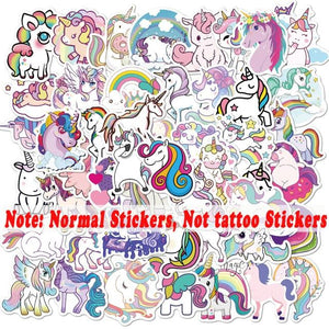 10 Sheets/Set Children Cute Cartoon Unicorn Temporary Tattoo Stickers Baby Shower Kids Body Makeup Sticker Tattoos Football