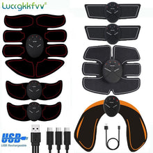 Load image into Gallery viewer, Electric Muscle Stimulator EMS Wireless Buttocks Hip Trainer Abdominal ABS Stimulator Fitness Body Slimming Massager
