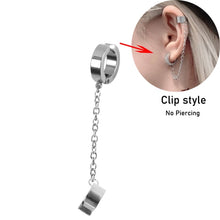 Load image into Gallery viewer, 2021 Fashion Butterfly Clip Earrings Ear hook Stainless Steel Ear Clips Double pierced Earring Earrings Women Girls Jewelry
