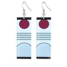 Load image into Gallery viewer, Fashion Acrylic Tanjiro Earrings Demon Slayer Earrings Anime Cosplay Props Hanafuda Drop Long Earrings for Women Jewelry
