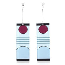 Load image into Gallery viewer, Fashion Acrylic Tanjiro Earrings Demon Slayer Earrings Anime Cosplay Props Hanafuda Drop Long Earrings for Women Jewelry
