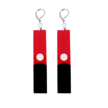 Load image into Gallery viewer, Fashion Acrylic Tanjiro Earrings Demon Slayer Earrings Anime Cosplay Props Hanafuda Drop Long Earrings for Women Jewelry
