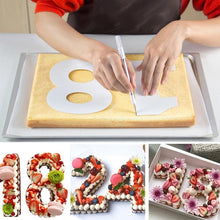 Load image into Gallery viewer, 6/8/10inch PET 0-8 Numbers Cake Mold Set Cake Decorating Tools Confeitaria Maker DIY Birthday Cake Pastry and Bakery Accessories
