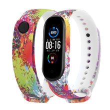 Load image into Gallery viewer, Sport Strap For Xiaomi Mi Band 3 4 5 6 Silicone Wristband Replace Mi band 4 Graffiti style Bracelet For Mi Band 6 band 5 straps
