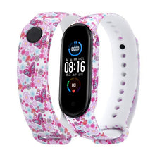 Load image into Gallery viewer, Sport Strap For Xiaomi Mi Band 3 4 5 6 Silicone Wristband Replace Mi band 4 Graffiti style Bracelet For Mi Band 6 band 5 straps
