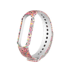 Load image into Gallery viewer, Sport Strap For Xiaomi Mi Band 3 4 5 6 Silicone Wristband Replace Mi band 4 Graffiti style Bracelet For Mi Band 6 band 5 straps
