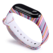 Load image into Gallery viewer, Sport Strap For Xiaomi Mi Band 3 4 5 6 Silicone Wristband Replace Mi band 4 Graffiti style Bracelet For Mi Band 6 band 5 straps
