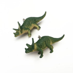 1 Pair Cute Animal Bite Earring Cartoon Soft Clay Animal Earrings Tyrannosaurus Bite Earrings Dinosaur Earrings Party Fun Gifts