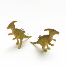 Load image into Gallery viewer, 1 Pair Cute Animal Bite Earring Cartoon Soft Clay Animal Earrings Tyrannosaurus Bite Earrings Dinosaur Earrings Party Fun Gifts
