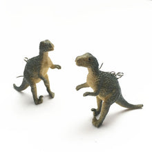 Load image into Gallery viewer, 1 Pair Cute Animal Bite Earring Cartoon Soft Clay Animal Earrings Tyrannosaurus Bite Earrings Dinosaur Earrings Party Fun Gifts
