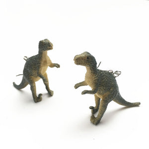 1 Pair Cute Animal Bite Earring Cartoon Soft Clay Animal Earrings Tyrannosaurus Bite Earrings Dinosaur Earrings Party Fun Gifts