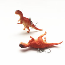 Load image into Gallery viewer, 1 Pair Cute Animal Bite Earring Cartoon Soft Clay Animal Earrings Tyrannosaurus Bite Earrings Dinosaur Earrings Party Fun Gifts
