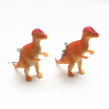 Load image into Gallery viewer, 1 Pair Cute Animal Bite Earring Cartoon Soft Clay Animal Earrings Tyrannosaurus Bite Earrings Dinosaur Earrings Party Fun Gifts
