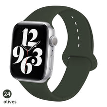 Load image into Gallery viewer, Silicone Strap For Apple Watch band 6 44mm 42mm 40mm 38mm Smart rubber watchband bracelet iWatch band for Series 6 SE 5 4 3 2 se
