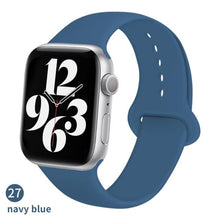 Load image into Gallery viewer, Silicone Strap For Apple Watch band 6 44mm 42mm 40mm 38mm Smart rubber watchband bracelet iWatch band for Series 6 SE 5 4 3 2 se
