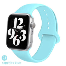 Load image into Gallery viewer, Silicone Strap For Apple Watch band 6 44mm 42mm 40mm 38mm Smart rubber watchband bracelet iWatch band for Series 6 SE 5 4 3 2 se

