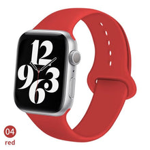 Load image into Gallery viewer, Silicone Strap For Apple Watch band 6 44mm 42mm 40mm 38mm Smart rubber watchband bracelet iWatch band for Series 6 SE 5 4 3 2 se
