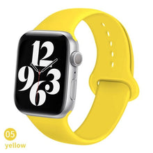 Load image into Gallery viewer, Silicone Strap For Apple Watch band 6 44mm 42mm 40mm 38mm Smart rubber watchband bracelet iWatch band for Series 6 SE 5 4 3 2 se

