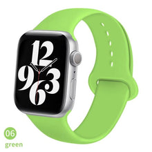 Load image into Gallery viewer, Silicone Strap For Apple Watch band 6 44mm 42mm 40mm 38mm Smart rubber watchband bracelet iWatch band for Series 6 SE 5 4 3 2 se
