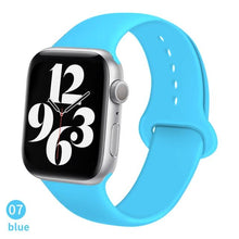 Load image into Gallery viewer, Silicone Strap For Apple Watch band 6 44mm 42mm 40mm 38mm Smart rubber watchband bracelet iWatch band for Series 6 SE 5 4 3 2 se
