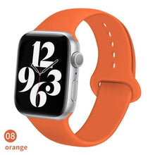 Load image into Gallery viewer, Silicone Strap For Apple Watch band 6 44mm 42mm 40mm 38mm Smart rubber watchband bracelet iWatch band for Series 6 SE 5 4 3 2 se
