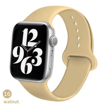 Load image into Gallery viewer, Silicone Strap For Apple Watch band 6 44mm 42mm 40mm 38mm Smart rubber watchband bracelet iWatch band for Series 6 SE 5 4 3 2 se
