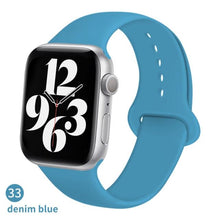 Load image into Gallery viewer, Silicone Strap For Apple Watch band 6 44mm 42mm 40mm 38mm Smart rubber watchband bracelet iWatch band for Series 6 SE 5 4 3 2 se
