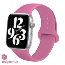 Load image into Gallery viewer, Silicone Strap For Apple Watch band 6 44mm 42mm 40mm 38mm Smart rubber watchband bracelet iWatch band for Series 6 SE 5 4 3 2 se
