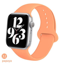 Load image into Gallery viewer, Silicone Strap For Apple Watch band 6 44mm 42mm 40mm 38mm Smart rubber watchband bracelet iWatch band for Series 6 SE 5 4 3 2 se
