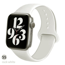 Load image into Gallery viewer, Silicone Strap For Apple Watch band 6 44mm 42mm 40mm 38mm Smart rubber watchband bracelet iWatch band for Series 6 SE 5 4 3 2 se
