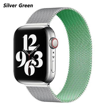 Load image into Gallery viewer, Metal Strap For Apple watch band 44mm 40mm iWatch Series 42mm 38mm stainless steel bracelet magnetic loop Apple watch 345 6 7 se
