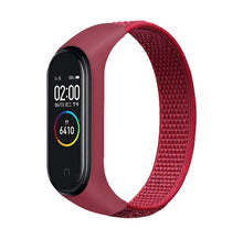 Load image into Gallery viewer, Nylon loop for xiaomi mi band 4 3 strap Sport Bracelet smartwatch Belt pulsera correa xiaomi strap Wristband for Miband 6 5 band
