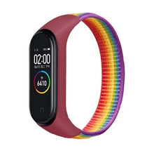 Load image into Gallery viewer, Nylon loop for xiaomi mi band 4 3 strap Sport Bracelet smartwatch Belt pulsera correa xiaomi strap Wristband for Miband 6 5 band
