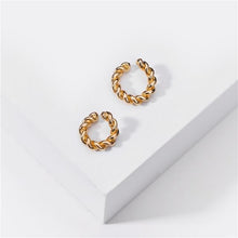 Load image into Gallery viewer, Punk Rock Gold Color Clip Earrings No Piercing Trendy Link Chain Earcuffs Statement Cartilage Earrings for Women Party Jewelry
