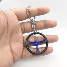 Load image into Gallery viewer, Creative gift car metal keychain turbo gear hub pendant brake disc shock absorber Pendant
