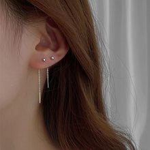 Load image into Gallery viewer, Long Tassel Butterfly Drop Earrings Silver Color 2020 Fashion Hanging Women Earrings Summer Jewelry Girls Party Gift
