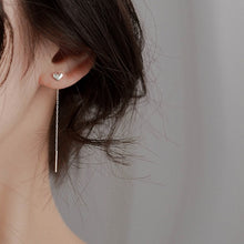 Load image into Gallery viewer, Long Tassel Butterfly Drop Earrings Silver Color 2020 Fashion Hanging Women Earrings Summer Jewelry Girls Party Gift
