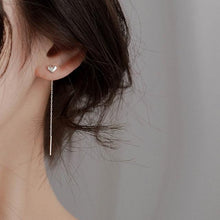 Load image into Gallery viewer, Long Tassel Butterfly Drop Earrings Silver Color 2020 Fashion Hanging Women Earrings Summer Jewelry Girls Party Gift
