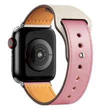 Load image into Gallery viewer, Leather strap For Apple watch band 44mm 40mm 42mm 38mm 44 mm Smartwatch Accessories wristband bracelet iWatch 3 4 5 SE 6 7
