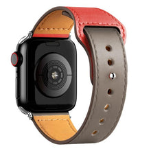 Load image into Gallery viewer, Leather strap For Apple watch band 44mm 40mm 42mm 38mm 44 mm Smartwatch Accessories wristband bracelet iWatch 3 4 5 SE 6 7
