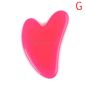 1 Pieces SPA Massage Beeswax Guasha Scraping Massage Scraper Face Massager Acupuncture Gua Sha Board