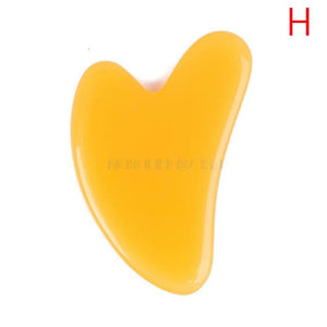 1 Pieces SPA Massage Beeswax Guasha Scraping Massage Scraper Face Massager Acupuncture Gua Sha Board