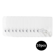 Load image into Gallery viewer, 20/10 Pcs Hooks Transparent Strong Self Adhesive Door Wall Hangers Hooks Suction Heavy Load Rack Cup Sucker for Kitchen Bathroom

