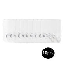 Load image into Gallery viewer, 20/10 Pcs Hooks Transparent Strong Self Adhesive Door Wall Hangers Hooks Suction Heavy Load Rack Cup Sucker for Kitchen Bathroom
