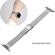 Load image into Gallery viewer, Strap For Apple Watch Series 6 7 Band SE 44mm 40mm iWatch 5 4 Milanese Strap For Applewatch 3 42mm 38mm Stainless Steel Bracelet

