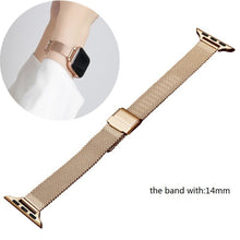 Load image into Gallery viewer, Strap For Apple Watch Series 6 7 Band SE 44mm 40mm iWatch 5 4 Milanese Strap For Applewatch 3 42mm 38mm Stainless Steel Bracelet
